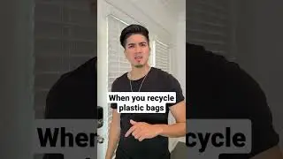Latinos recycling plastic bags