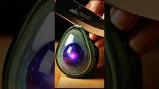 glass avocado cutting Asmr #ai #aishort #relaxing #glasscutting