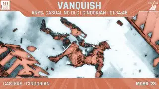 Vanquish Any% in 1:34:46 by Cindorian || MDSR Summer '23