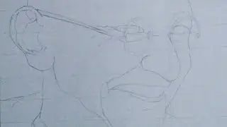 Draw Mahatma Gandhi With Grid method On A4 Size Paper | Tutorial video | Outline Drawing