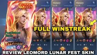 LEOMORD LUNAR FEST FULL WINSTREAK IN MLBB RISING OPEN!! REVIEW LEOMORD NEW LUNAR FEST SKIN 2026