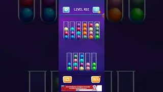 How to complete Easily 432 Level ball sort puzzle color sort Game Latest tricks 2023