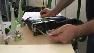 Using the splinter guard for chip free cutting with Festool PS300 German made jigsaw. Now in India.
