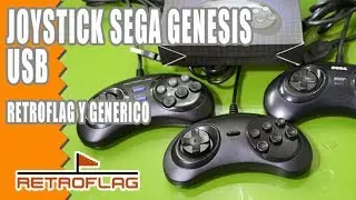 Joysticks Retroflag y genericos Sega Genesis USB | Como configurarlos