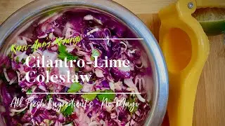 Салат коулслоу с кинзой и лаймом