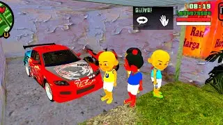 upin & ipin eshan,jarjit pergi ke rumah atok dengan mobil sport baru‼️🥳🤣🤣