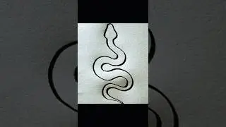 How draw a snake 🐍 easy draw snake