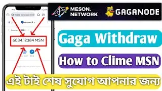 User Payment proof|| Gaga Node Mining Update ||MSN Token Claim | Testneat @bdonlineincome74