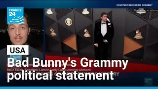 Bad Bunny makes Grammy Awards history with album of the year and bold political statement