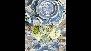 Pretty Blue Tablescape