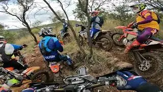 Hitting the two houses at Wild West Enduro