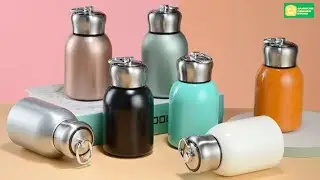 300ML Stainless Steel Vacuum Flask with Lifting Ring Double-layer Vacuum | JFSSTORE