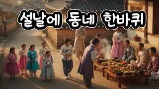 아이들이 세배하며 돌고 도는 설날에 동네 한바퀴 | 설날 풍경 노래