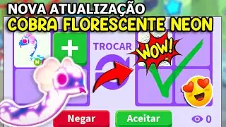 TROCANDO COBRA FLORESCENTE NEON (Neon Blossom Snake) ANO NOVO LUNAR 2025! Adopt Me!