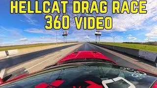 dodge hellcat drag race 360 degree vr video compilation
