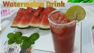 Watermelon juice / Watermelon juice recipe / Refreshing drink / Summer drink / Ramadan recipe /
