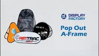 DisplayFactory Pop Out A-Frame Banner Sideline Banner Ideal for sporting events, promotions
