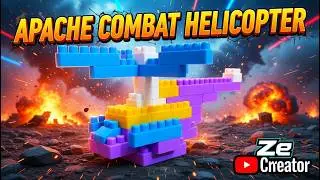 Satisfying Building Block Apache Combat Helicopter