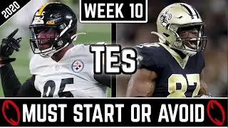 Must Start and Avoid - Tight Ends - 2020 Fantasy Football Advice (Week 10)