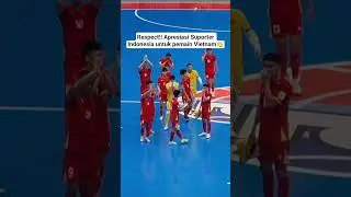 Respect suporter Indonesia ke pemain Vietnam👏