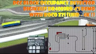 DCC Block Occupancy Detector Digikeijs DR4088RB-CS demo with Roco Z21 (UHD - 4K !)