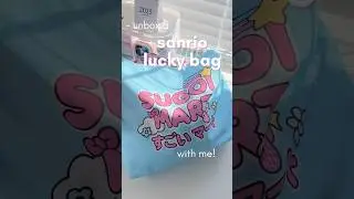 🌸 sanrio lucky bag unboxing from Sugoi Mart! #luckybag #sanrio #kawaii