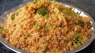 కాలిఫ్లవర్ కాప్సికం రైస్ 😋👌ఎటువంటి సాసులు, మైదా, కార్నఫ్లోర్ లాంటివి వేయకపోయినా చాలా బాగుంటుంది 👌