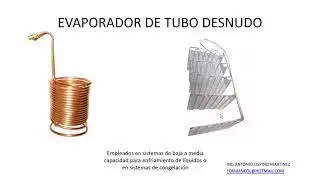 TIPOS DE EVAPORADORES EN EQUIPOS DE REFRIGERACION Y CLIMATIZACION