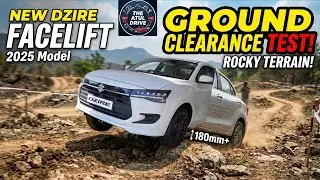 Ground Clearance test | Dzire Facelift 2025| Dzire Ground Clearance Test | Dzire Off roading