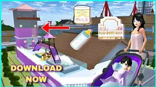 PROPS ID: New House in Pink Tower Baby Bedroom in Sakura School Simulator