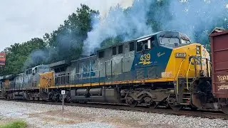 Two Trains Race into Savannah, GA with Tons of Engines and Epic Horn Action + More Cool CSX Consists