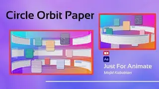 Circle Orbit Paper _ Adobe After Effects Tutorial - Animation Tutorial - Motion Design