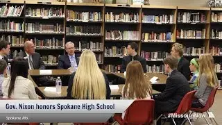Gov. Nixon honors Spokane High School for academic achievement