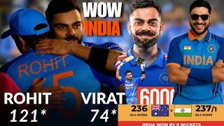 Today R-Sharma V-Kohli stunned the cricketing world they completely destroyed the Australian team