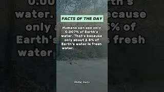Facts of the day #shorts #facts #trivia #information #water #nature #life #viral #fyp