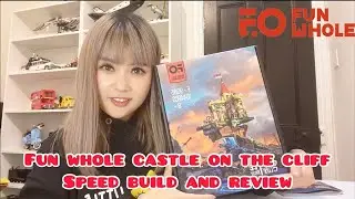 Fun Whole Castle on the Cliff F-9005 Review + Speed Build 【中文字幕】