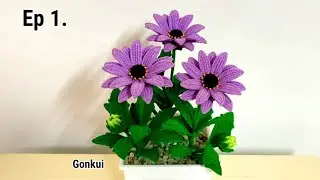 Crochet flower | Crochet African Daisy flower Ep1.🌼 Petals #crochetflower #crochet