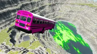 BeamNG.Drive - Leap Of Death Car Jumps and Falls Crashes #1