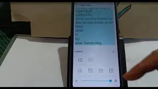 Honor 20i mobile me notepad me text ka font size kaise change kare