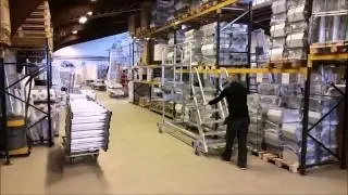 ZARGES Z600 Plattformtreppe, fahrbar mit Ergo Stop