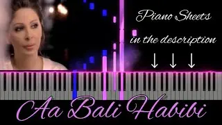 Elissa - Aa Bali Habibi | Piano Tutorial | Piano Sheets ↓