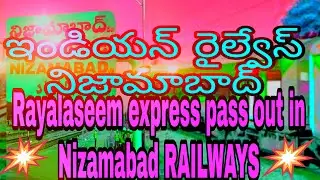Rayalaseem express pass out in Nizamabad RAILWAYSindianrail
