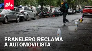 Franelero Insulta a Automovilista en CDMX; ¿Qué Dice la Ley sobre el Espacio Público?