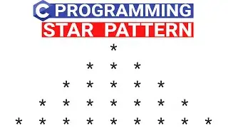 Pyramid of Stars '*' in C | C Program to Print Pyramid Pattern Using Stars | Patterns in C Program