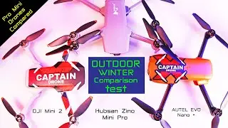 Mini Drones Suck in the Freezing Cold - OUTDOOR WINTER Test - DJI, AUTEL, HUBSAN