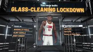 NBA 2K22 Shaquille O'Neal exact build at 6'11 243lbs 40pts 20reb Rec build Current Gen *Monster*
