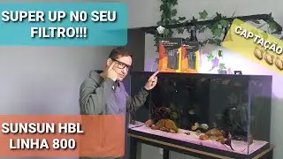 UP👊 NO FILTRO SUNSUN HBL 801/802/803 -  MELHORE SUA FILTRAGEM!!!