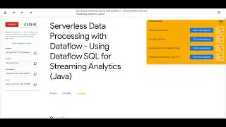 Serverless Data Processing with Dataflow - Using Dataflow SQL for Streaming Analytics (Java)