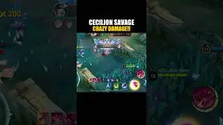 Cecilion Savage!! Crazy Damage #mlbb #mobilelegends #cecilion