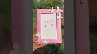 DIY Cardboard photo Frame 🦋|Easy Photo Frame making idea